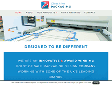 Tablet Screenshot of cheshirepackaging.com